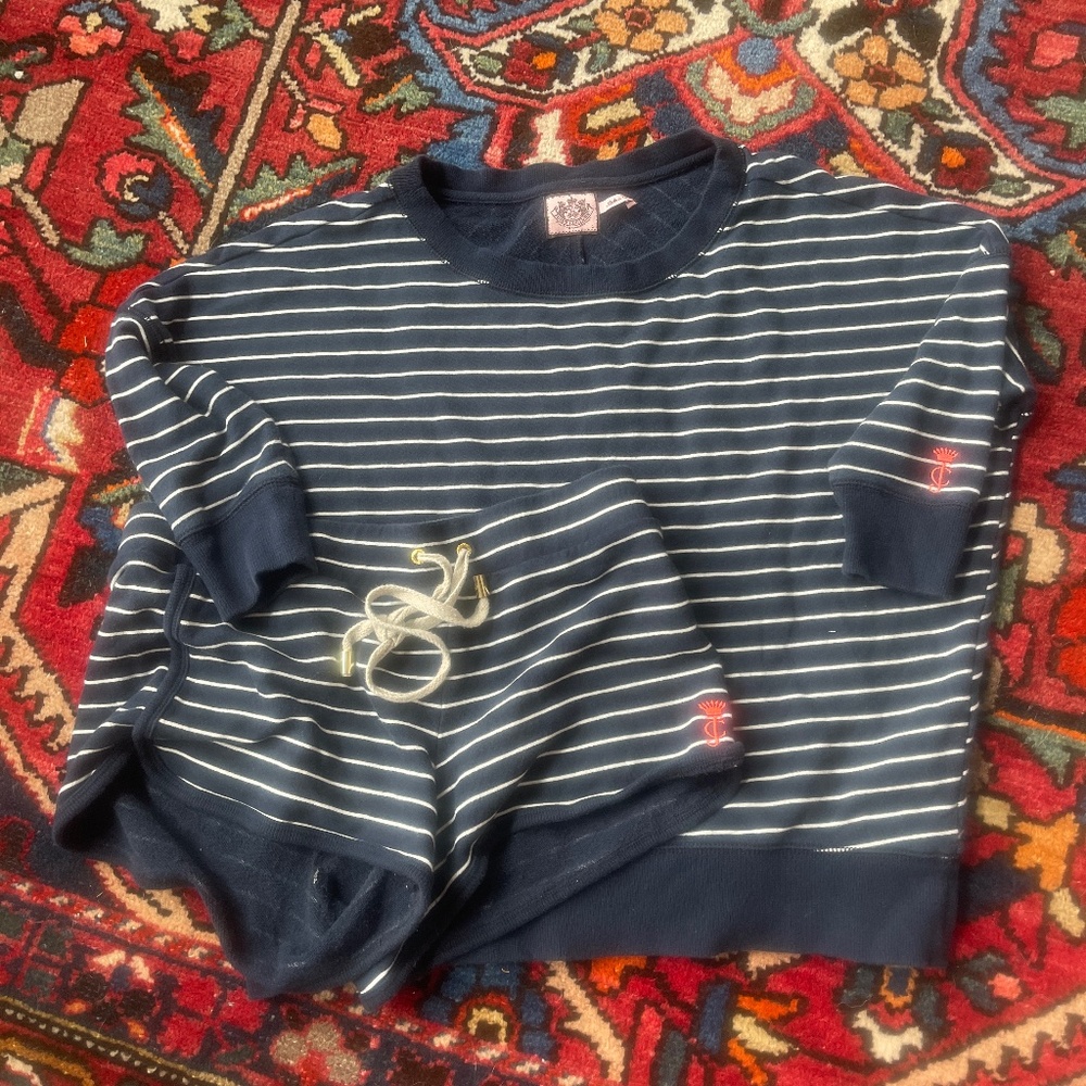 Juicy Couture top and shorts